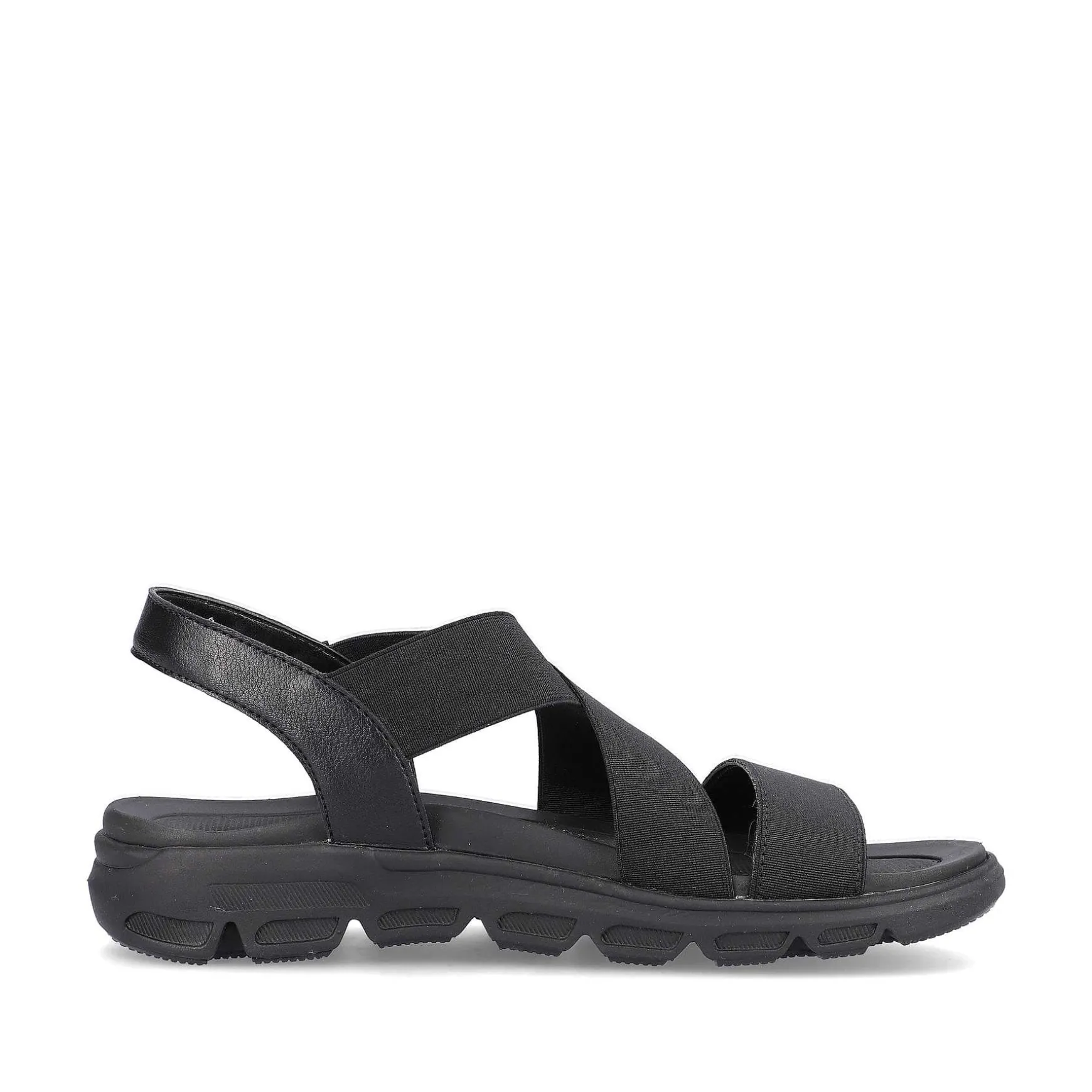 Rieker Women'S Trekking Sandals Deep Black
