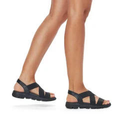 Rieker Women'S Trekking Sandals Deep Black