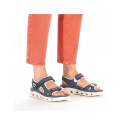 Rieker Women'S Trekking Sandals Slate Blue