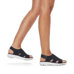 Rieker Women'S Trekking Sandals Deep Black