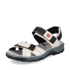 Rieker Women'S Trekking Sandals Pearl White