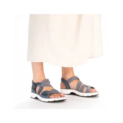 Rieker Women'S Trekking Sandals Slate Blue