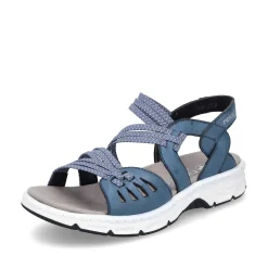 Rieker Women'S Trekking Sandals Slate Blue