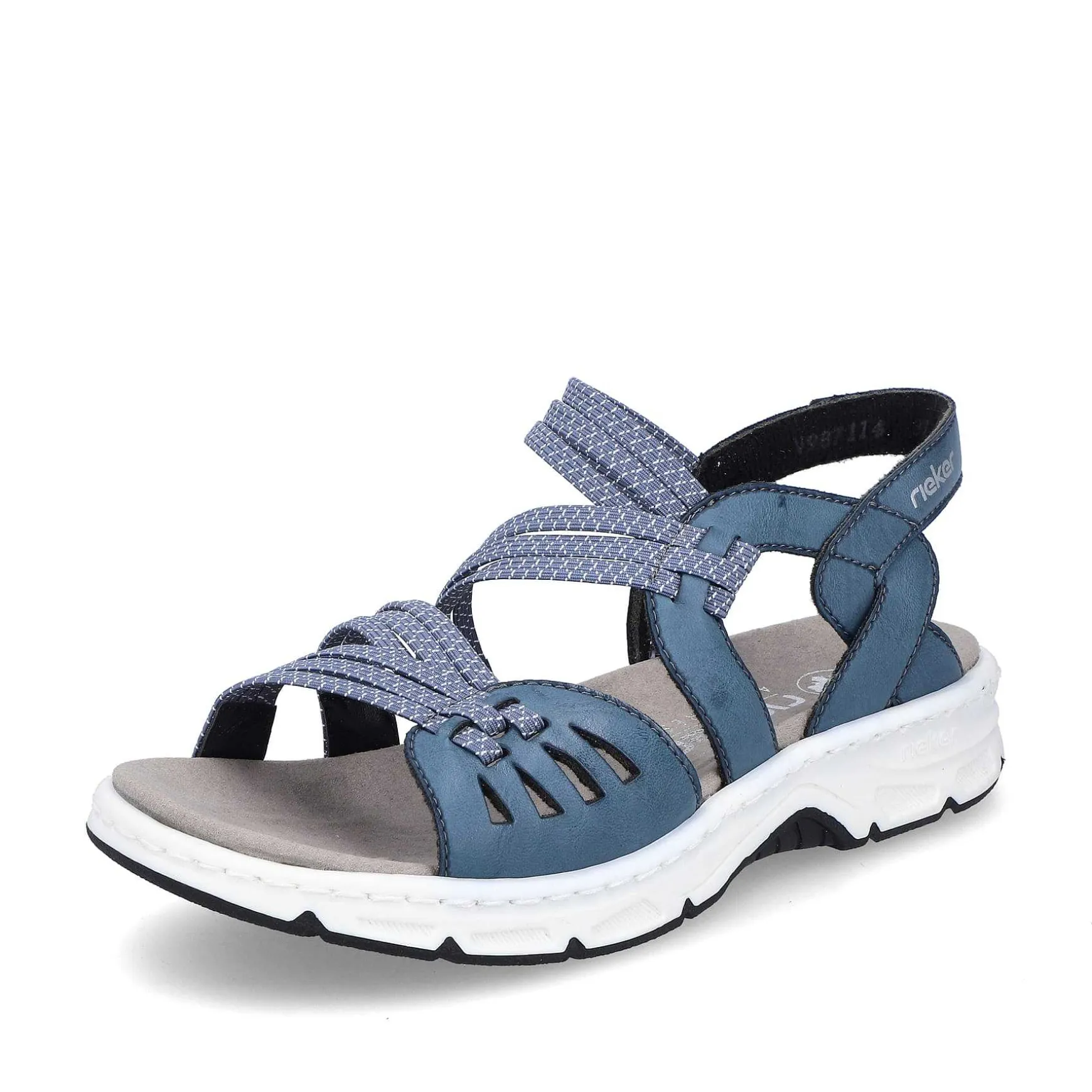 Rieker Women'S Trekking Sandals Slate Blue