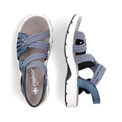 Rieker Women'S Trekking Sandals Slate Blue