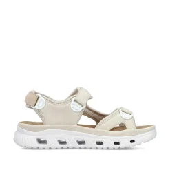 Rieker Women'S Trekking Sandals Light Beige