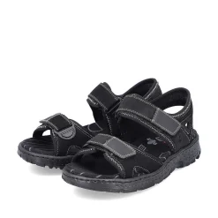 Rieker Women'S Trekking Sandals Night Black
