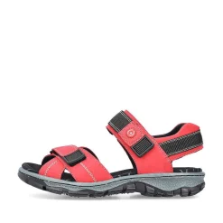 Rieker Women'S Trekking Sandals Fire Red
