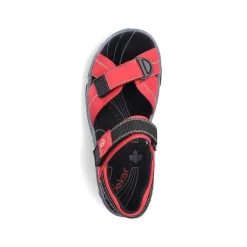 Rieker Women'S Trekking Sandals Fire Red