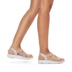 Rieker Women'S Trekking Sandals Peach