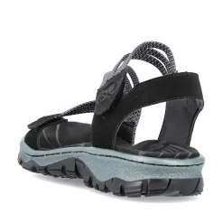 Rieker Women'S Trekking Sandals Graphite Black