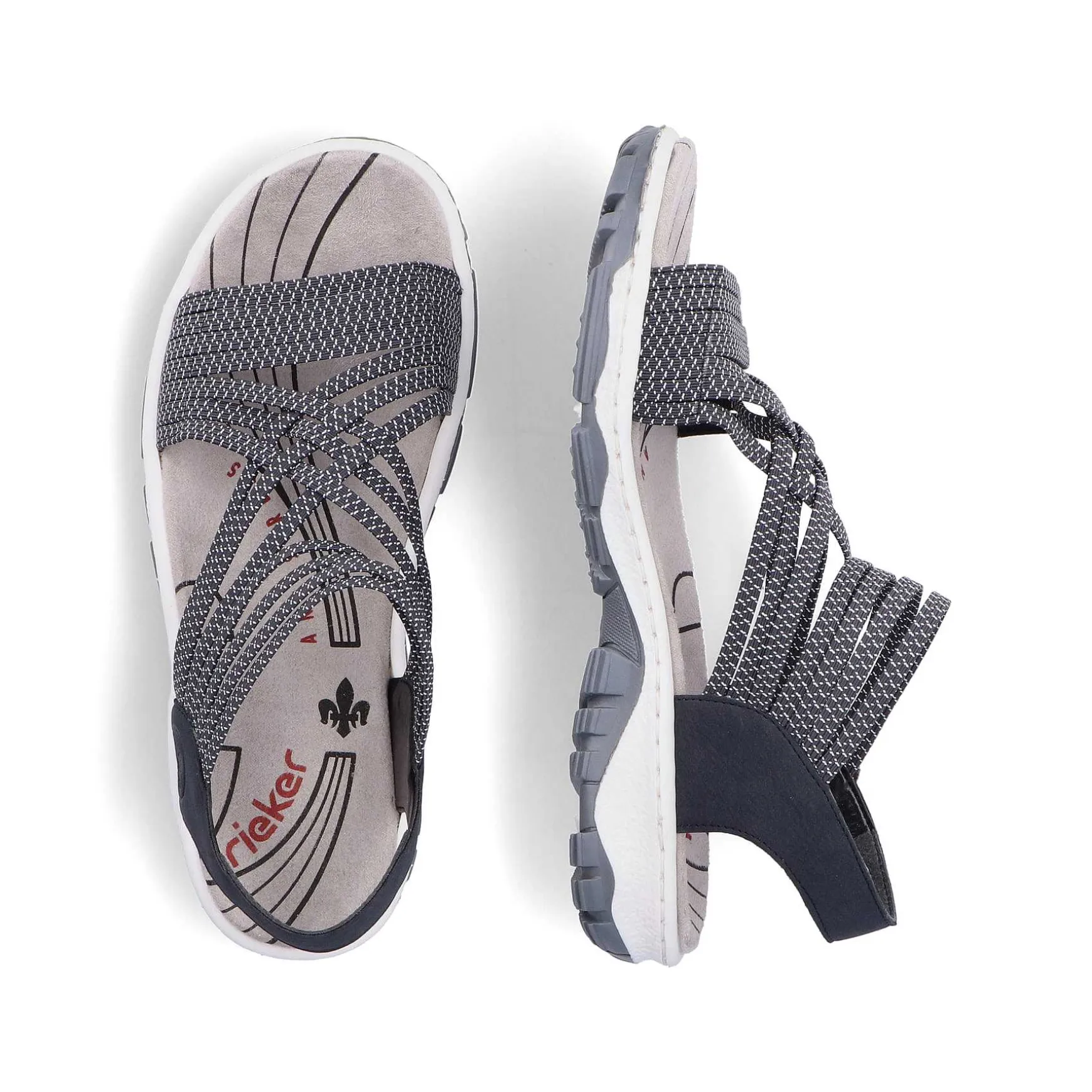 Rieker Women'S Trekking Sandals Pacific Blue