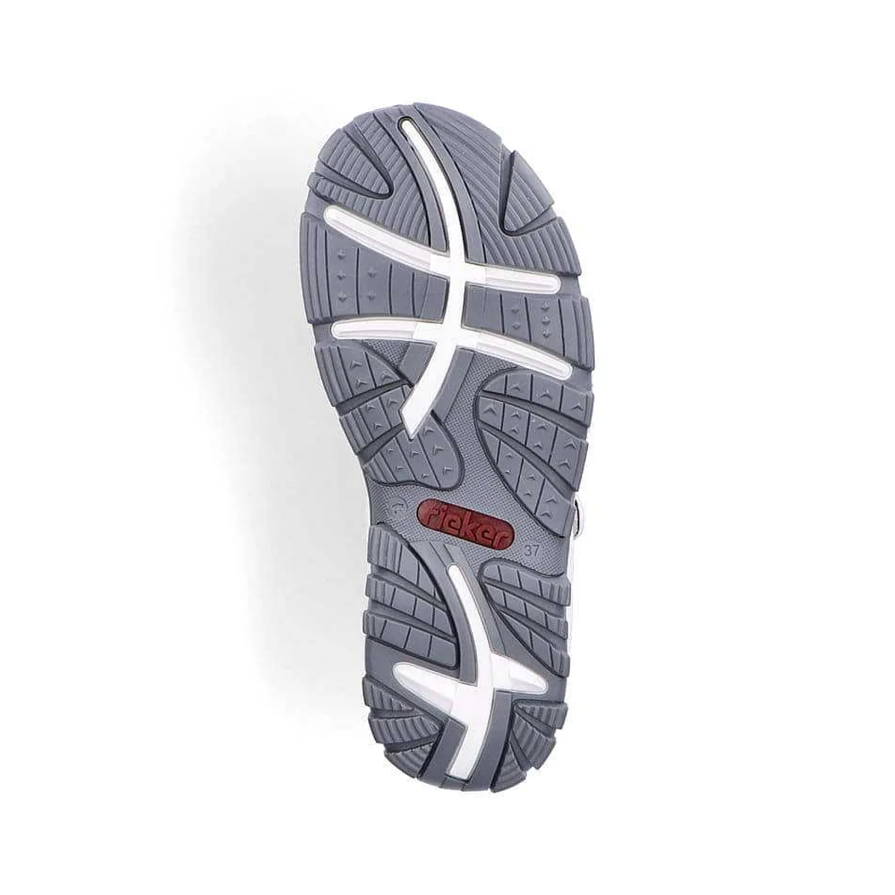 Rieker Women'S Trekking Sandals Pearl White-Multi