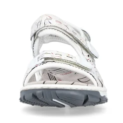 Rieker Women'S Trekking Sandals Pearl White-Multi