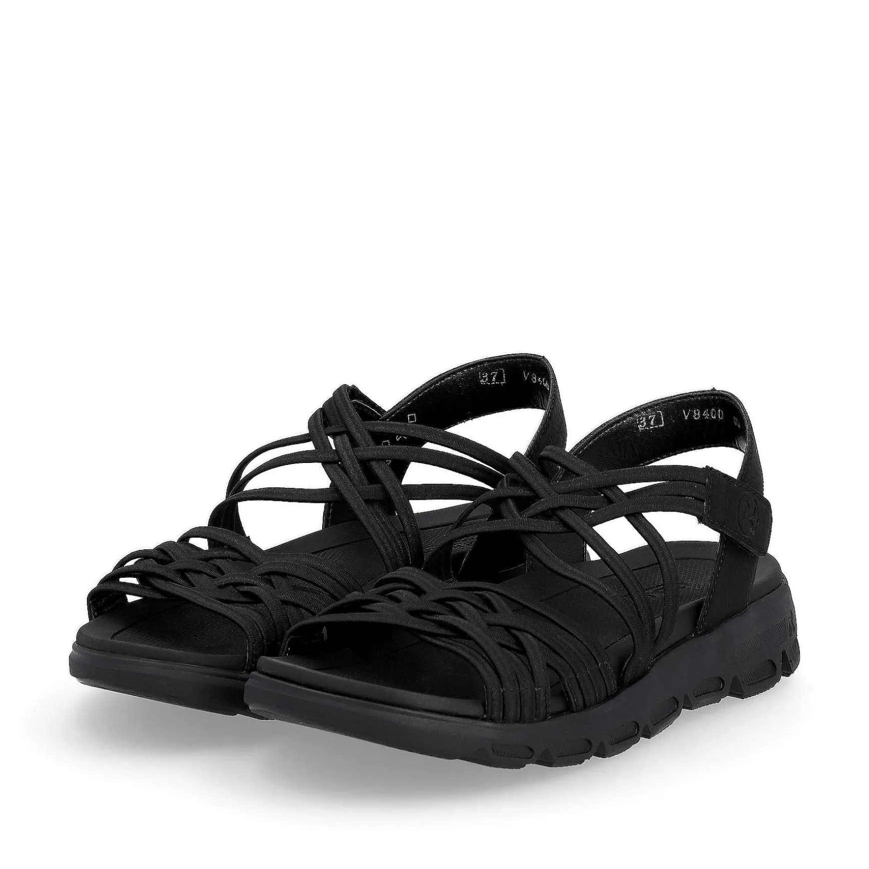 Rieker Women'S Trekking Sandals Midnight Black