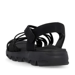 Rieker Women'S Trekking Sandals Midnight Black