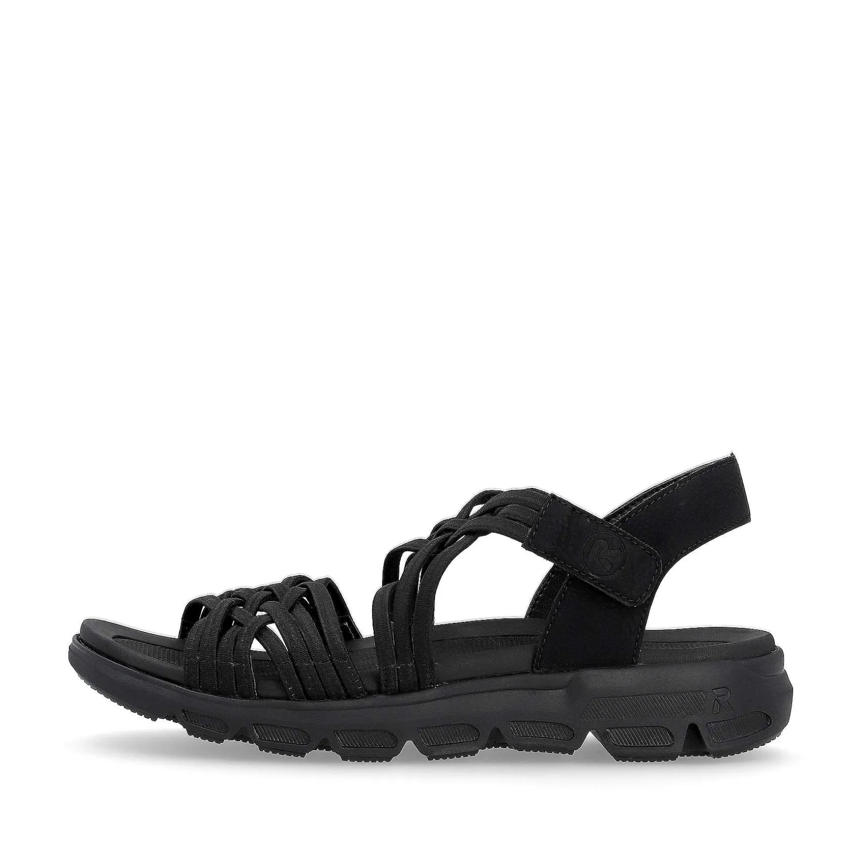 Rieker Women'S Trekking Sandals Midnight Black