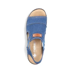 Rieker Women'S Wedge Sandals Sea Blue