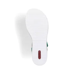 Rieker Women'S Wedge Sandals Grass Green