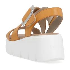 Rieker Women'S Wedge Sandals Saffron