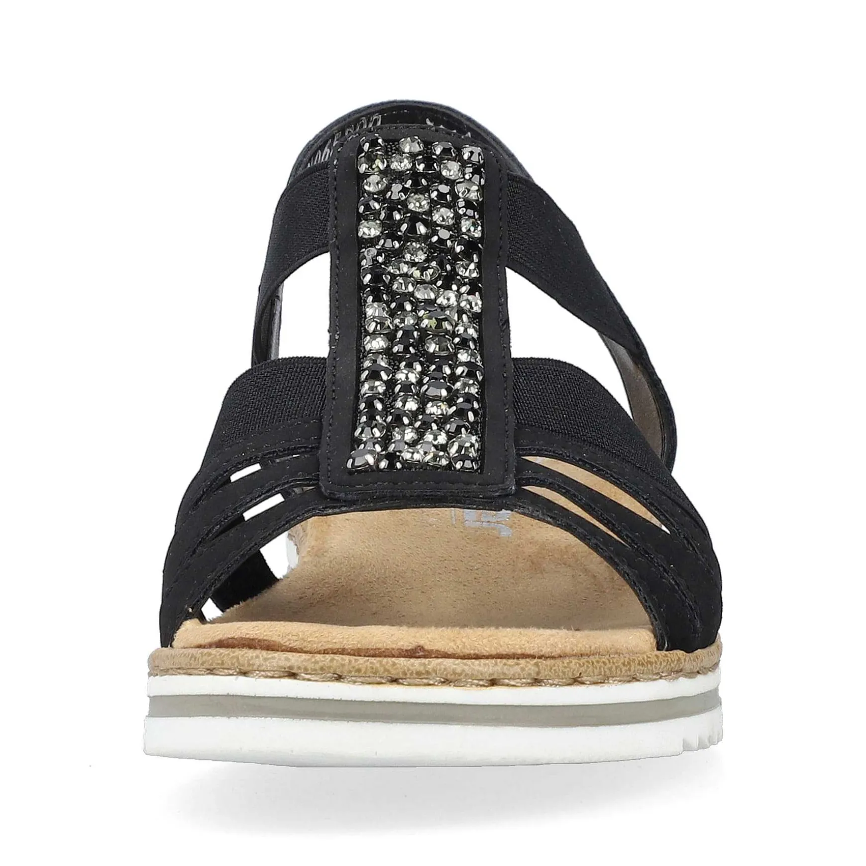 Rieker Women'S Wedge Sandals Night Black