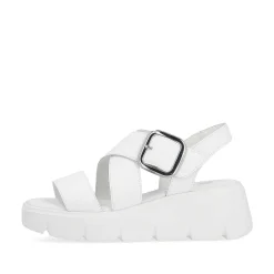 Rieker Women'S Wedge Sandals Antique White