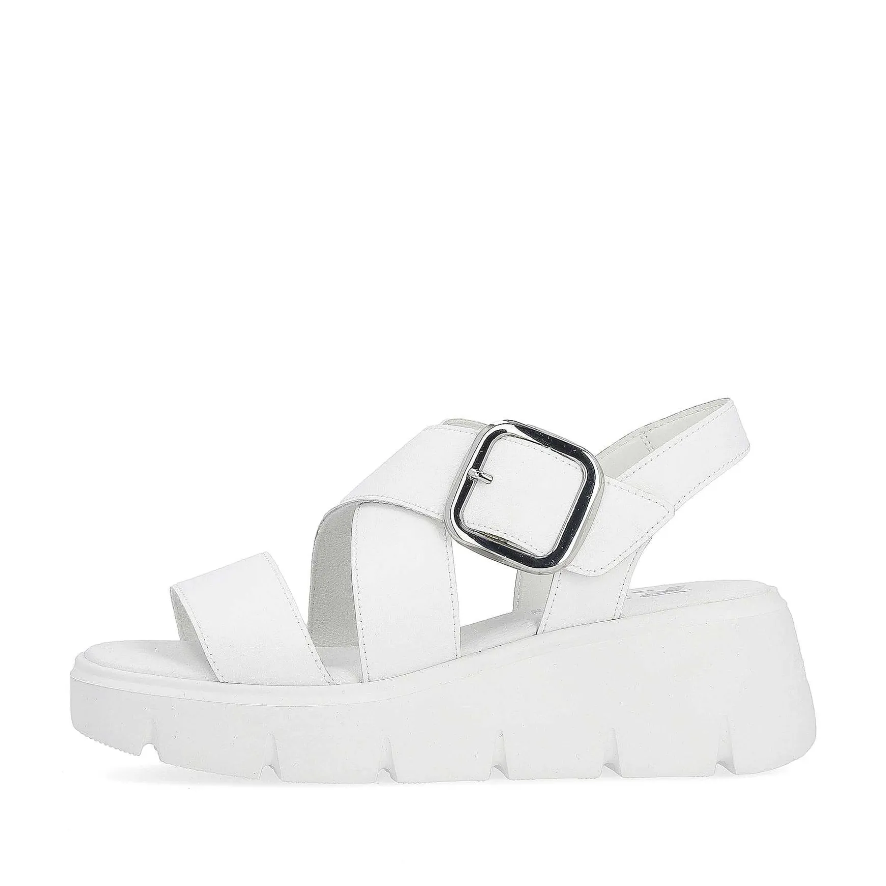 Rieker Women'S Wedge Sandals Antique White