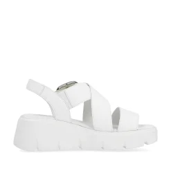 Rieker Women'S Wedge Sandals Antique White