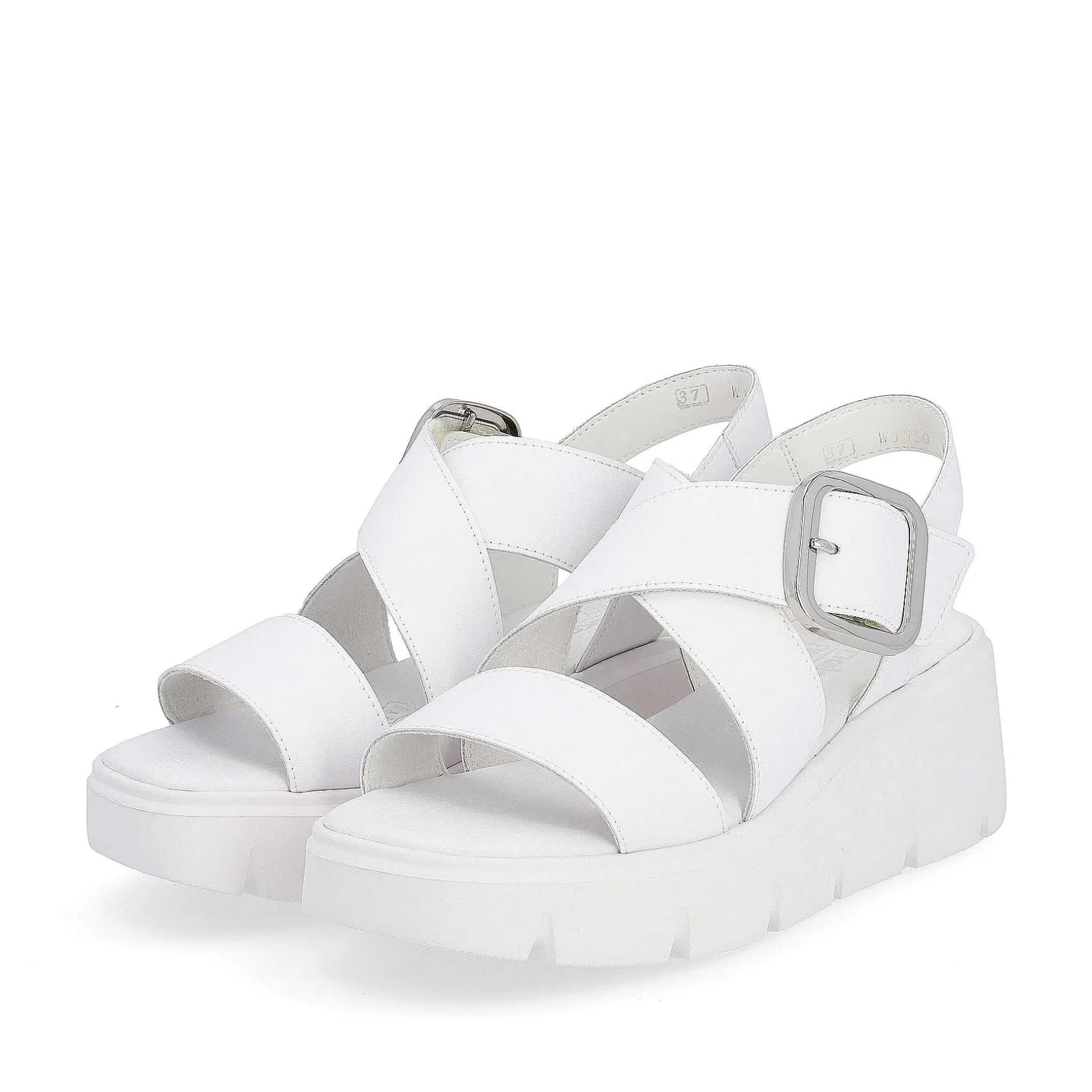 Rieker Women'S Wedge Sandals Antique White