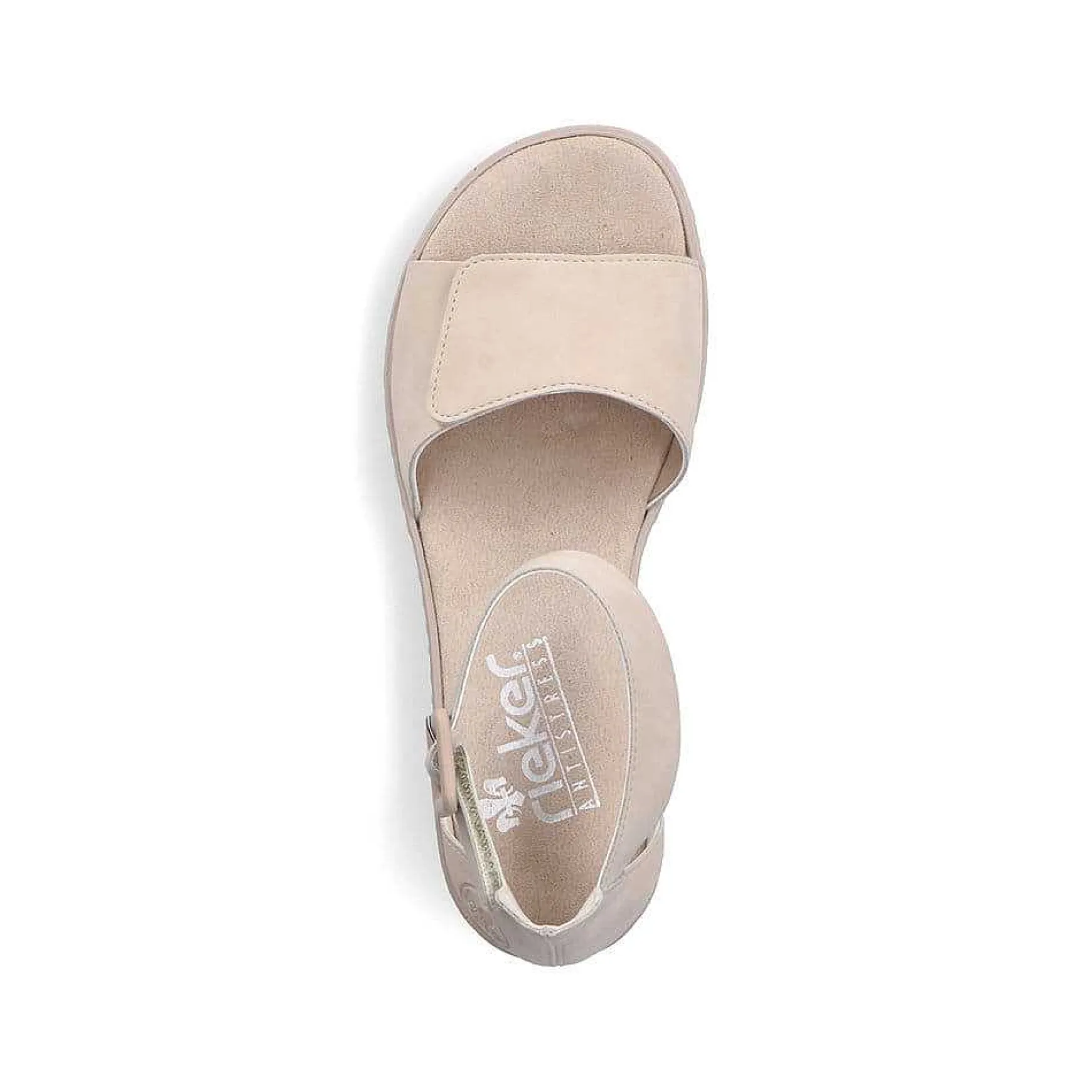 Rieker Women'S Wedge Sandals Light Beige