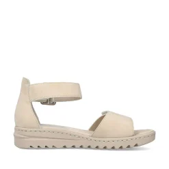 Rieker Women'S Wedge Sandals Light Beige