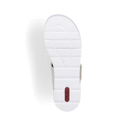 Rieker Women'S Wedge Sandals Light Beige