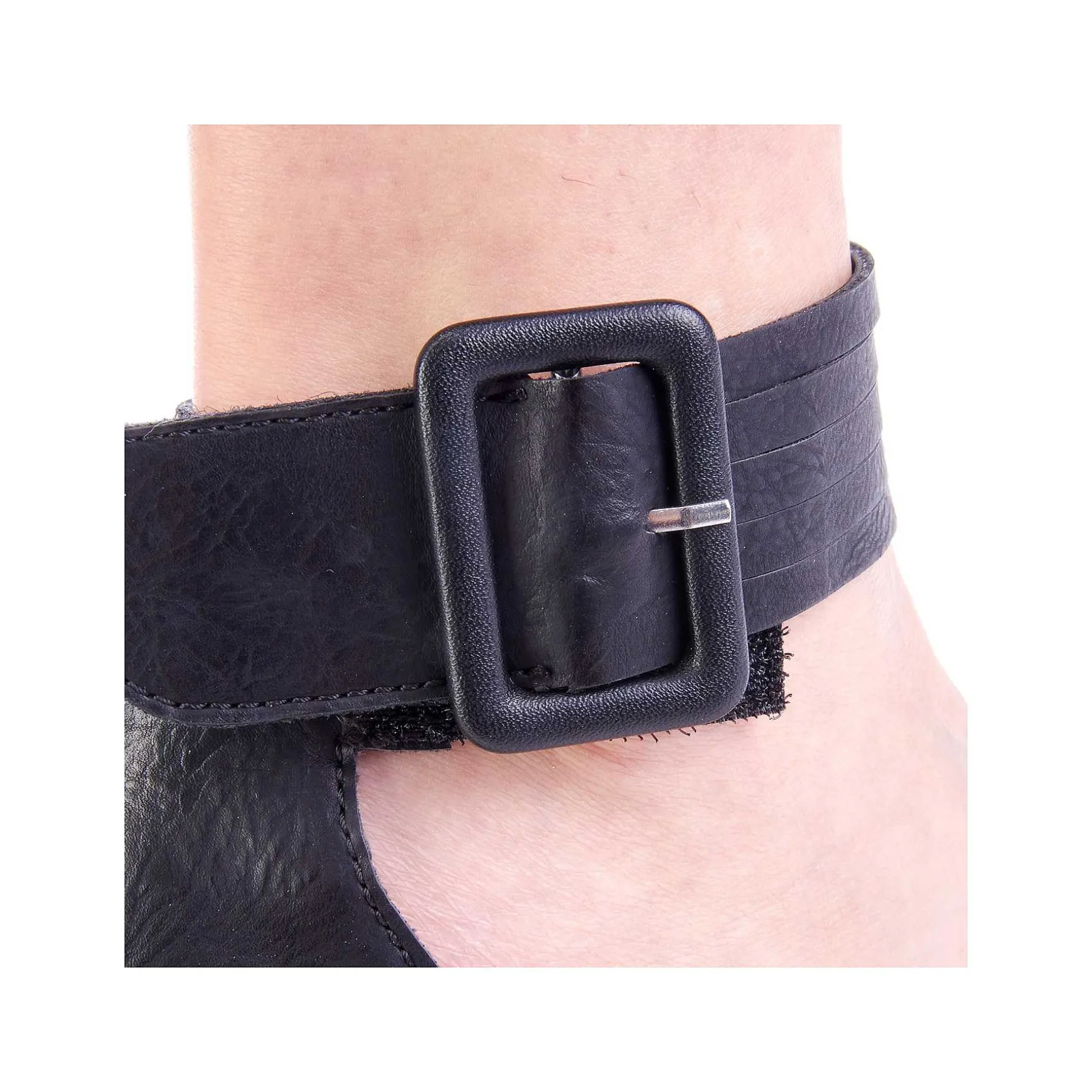 Rieker Women'S Wedge Sandals Glossy Black