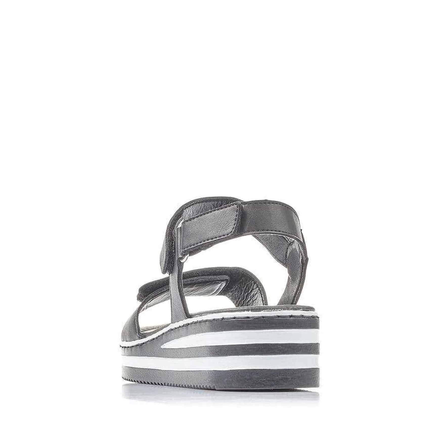 Rieker Women'S Wedge Sandals Jet Black