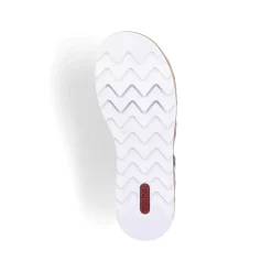 Rieker Women'S Wedge Sandals Beige Metallic