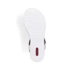 Rieker Women'S Wedge Sandals Edelweis Champagne Beige