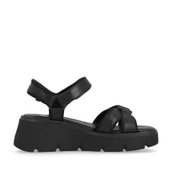 Rieker Women'S Wedge Sandals Night Black