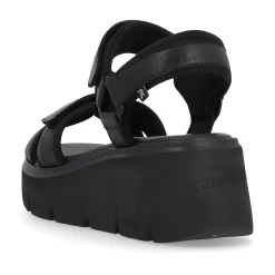 Rieker Women'S Wedge Sandals Night Black