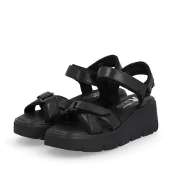 Rieker Women'S Wedge Sandals Night Black