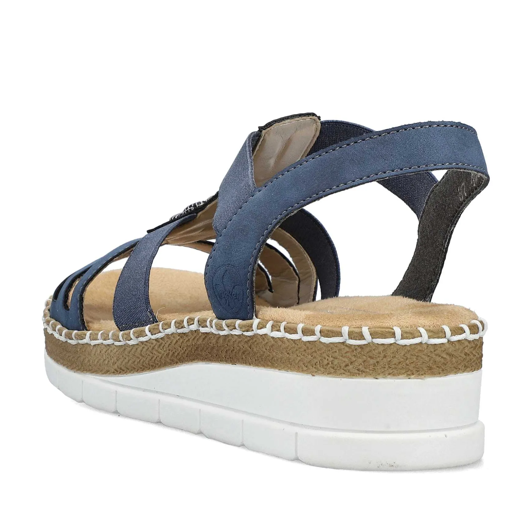 Rieker Women'S Wedge Sandals Pacific Blue