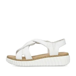 Rieker Women'S Wedge Sandals Snow White