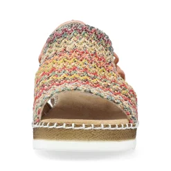 Rieker Women'S Wedge Sandals In Multi-Salmon Colors