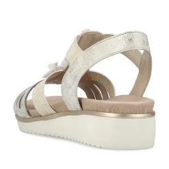 Rieker Women'S Wedge Sandals Light Beige