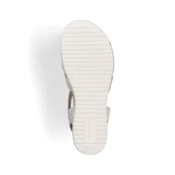 Rieker Women'S Wedge Sandals Light Beige
