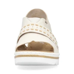 Rieker Women'S Wedge Sandals Light Beige